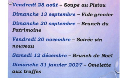 PROGRAMME COMITE DES FETES