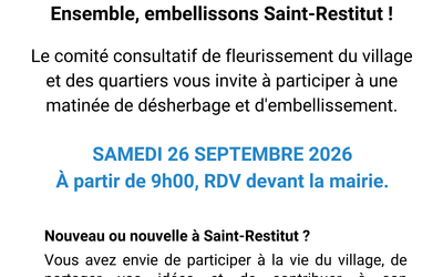 Participation Citoyenne ! Fleurissement du village